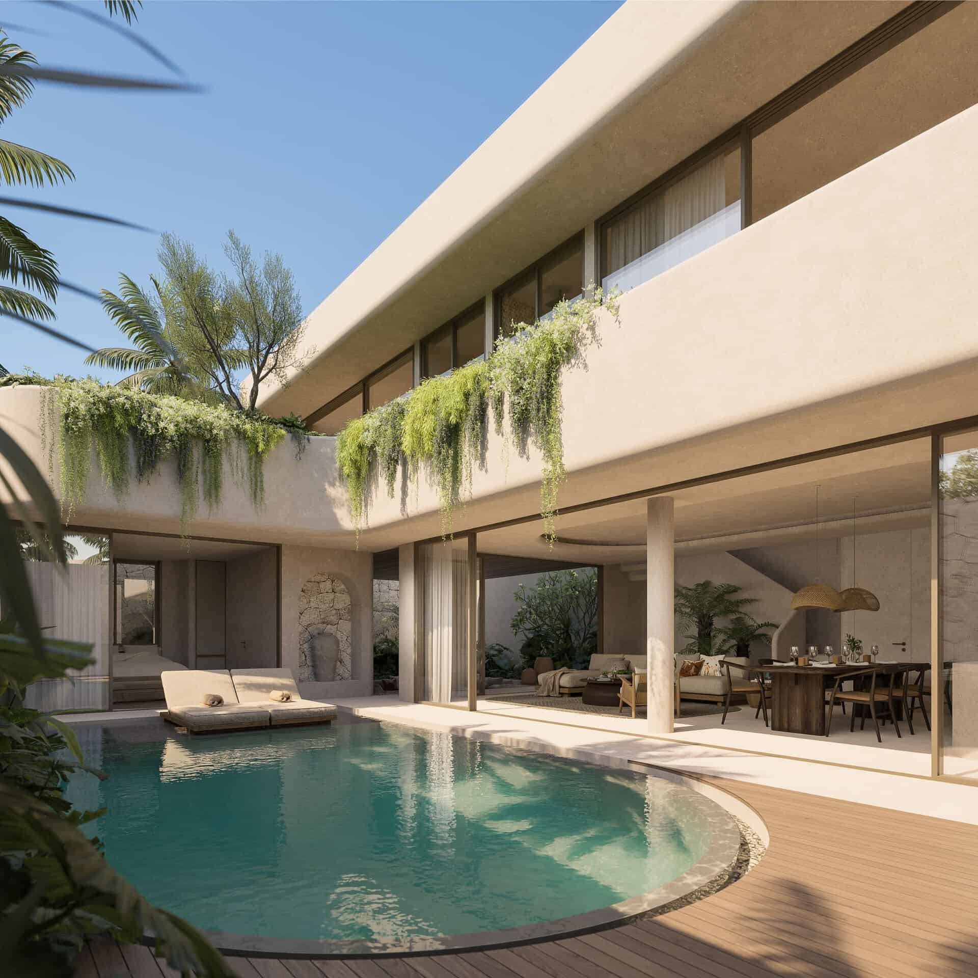 OCEAN VIEW 3 BEDROOM VILLA FOR SALE LEASEHOLD IN ULUWATU BE-949 